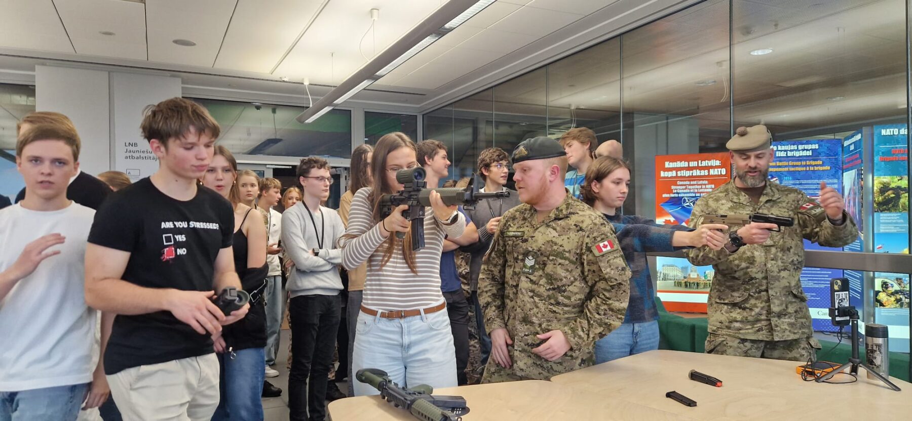 Pasākums LNB “Misija: NATO! – Atklāj, mācies un piedzīvo kopā ar Kanādas Bruņotajiem spēkiem!”