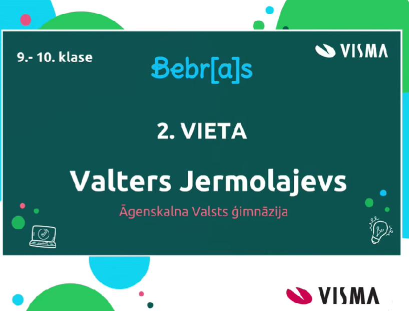Bebr[a]s 2. vieta !